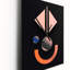 Retro Geometric On Black - Modern Geometric Very Large Wall Clocks-99635269