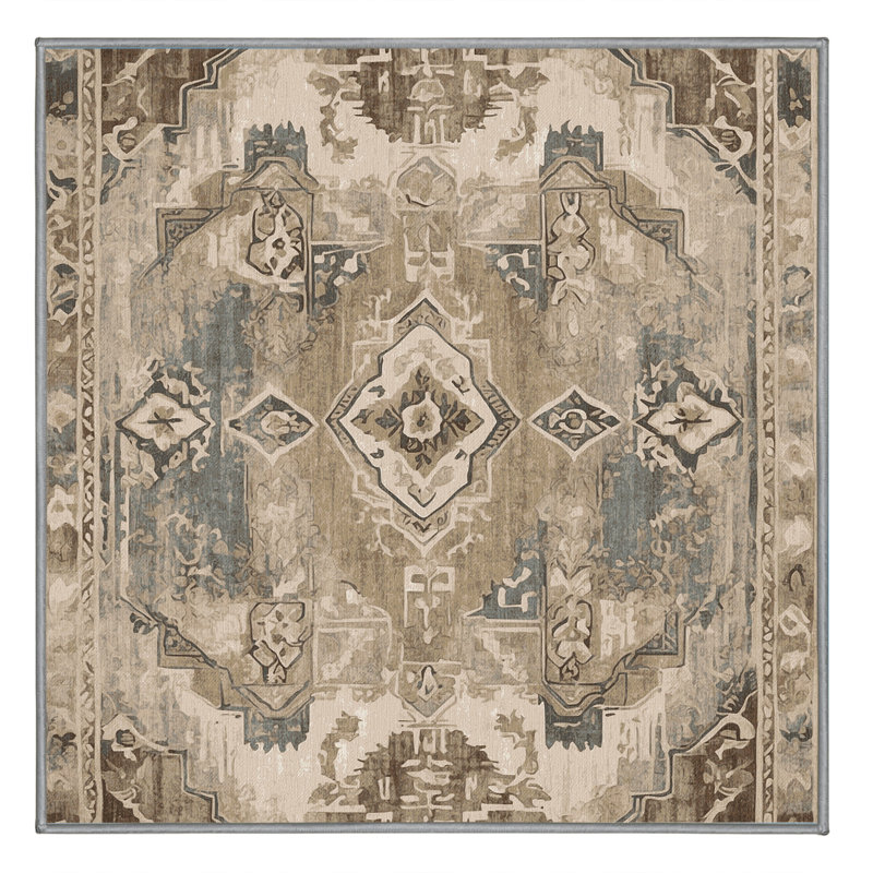 Tapis fil de fer historique, Carré 3 pi