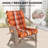 Outdoor Replacement Cushion Set Deep Seating High Back Seat / Back Cushions with Ties (Set of 2)-971156645