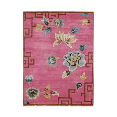 One-of-a-Kind 3'1x4'1 2010s Wool Area Rug