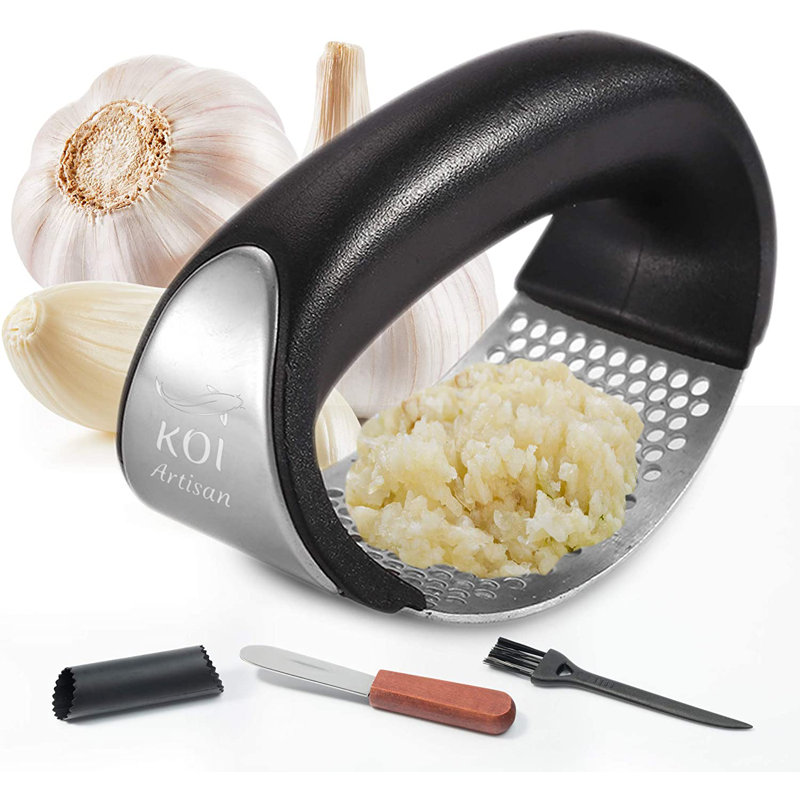 KOI Artisan 4 - Piece Garlic Press Set