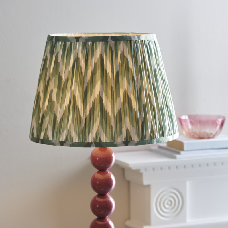 Higgledy 153.2cm Traditional Floor Lamp, Green/White, Pink