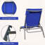 Patio Chaise Lounge Set of 3 with Steel Frame and Adjustable Back