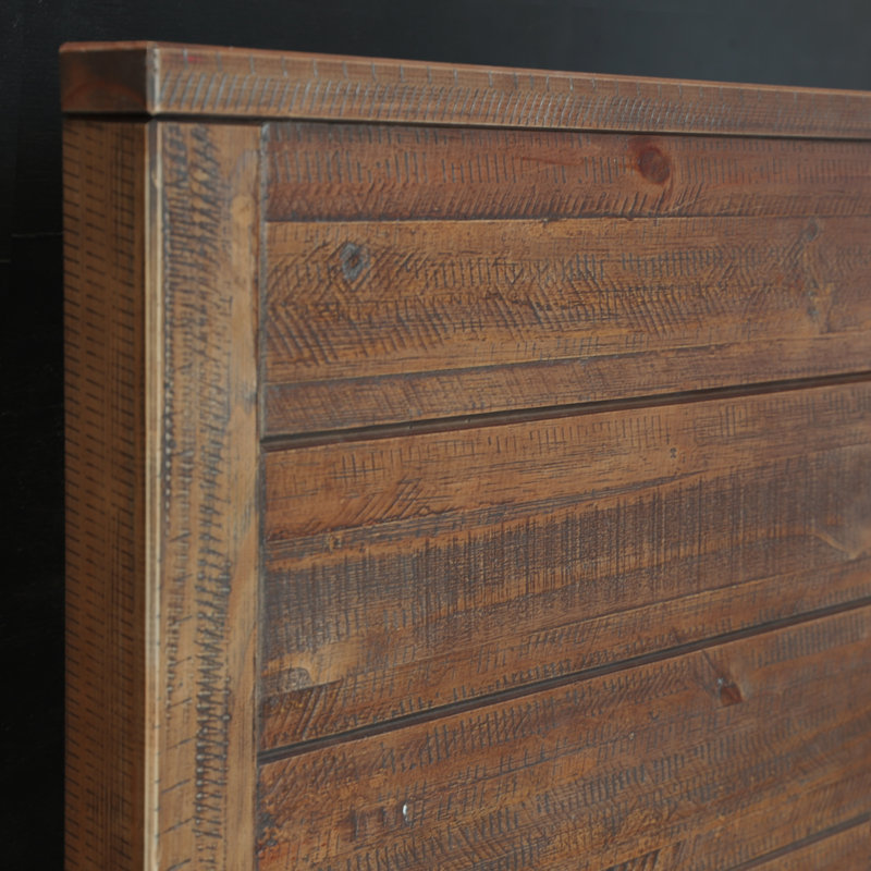Montauk Bedroom Set, Rustic Walnut, Full, 3 Pcs: Bed, 2 Nightstands