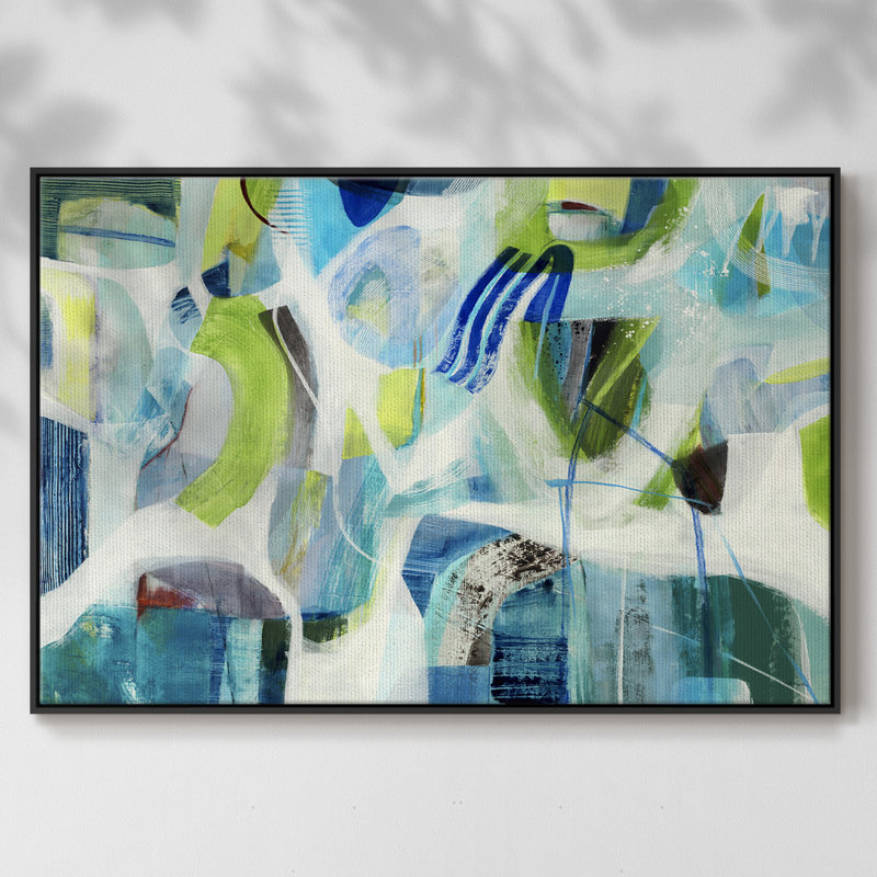 Verset qui rime, Toile avec cadre flottant noir, H 27 po x l 41 po x P 2 po