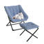 Comfy Foldable Lounge Chair, Oversized Saucer Chair with Plush Faux Fur, Sturdy Metal Frame, Accent Chair for Bedroom Living Room Dorm,Reading Chairs for Adults, Kids-2095018323