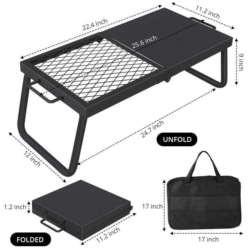 HAUSPROFI 28cm W Portable Charcoal Grill