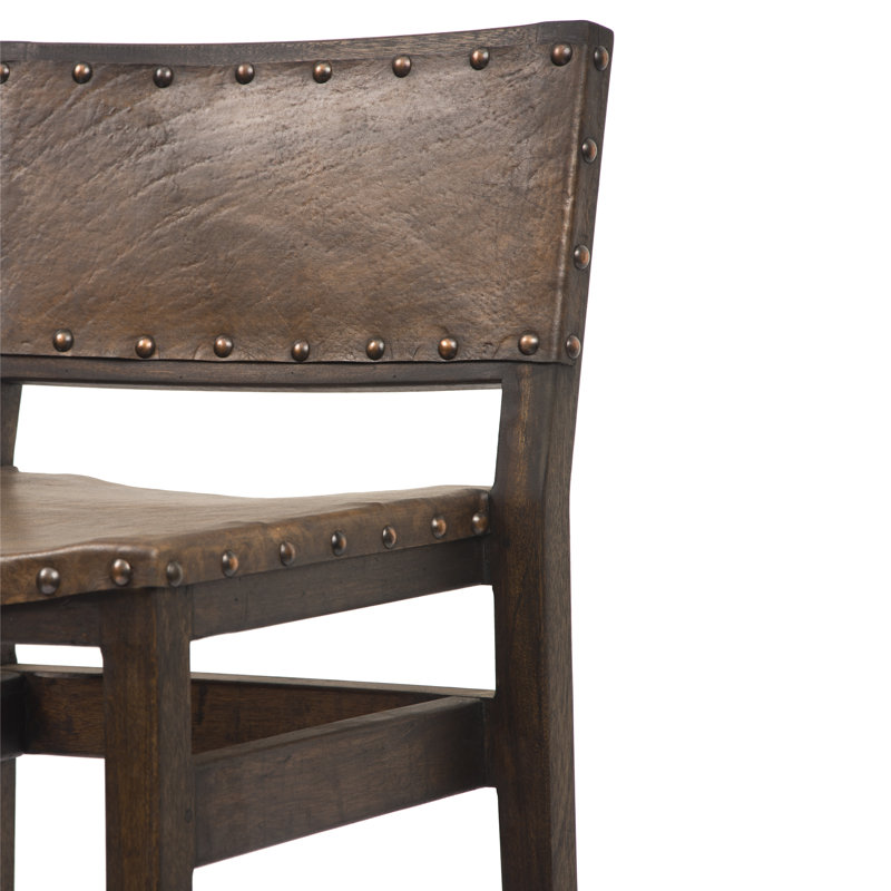 Kalla Counter Stool with Solid Wood Frame, 36.25" H x 19.5" W x 16.5" D