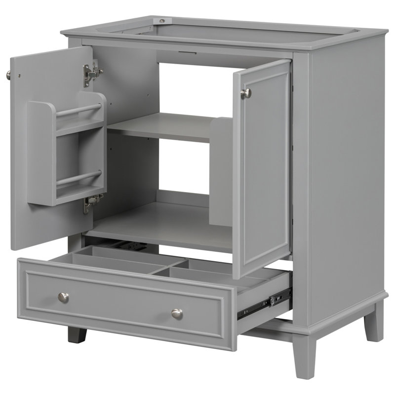 Base de meuble-lavabo simple seulement, Gris