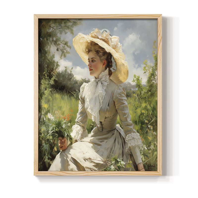 «WOMEN Series Dccxxxxxxxxxxxxxxxxxxxxx», reproduction encadrée - bois massif, Naturel, H 21 po x l 17 po