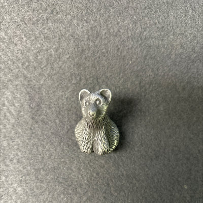 (5 Pack) Bear Knob Brushed Satin Pewter