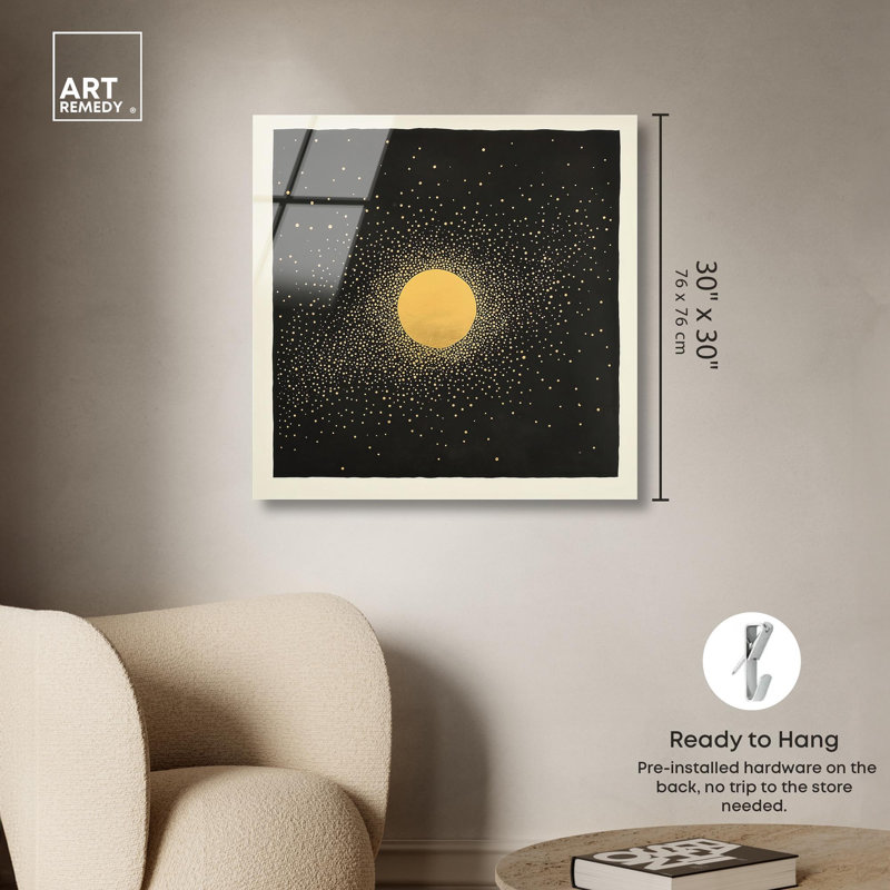 Impression sur toile Golden Vortex II Boho Gold Art par Art Remedy, H 30 po x l 30 po