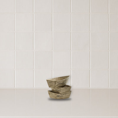 White Washed Wood Planter
