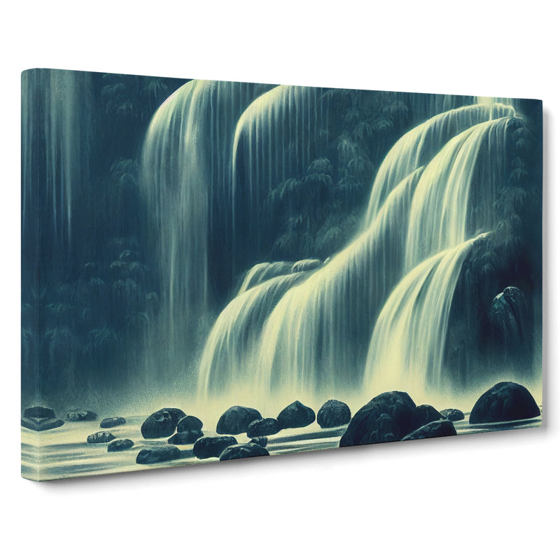 Miraculous Waterfall - Wrapped Canvas Print, 35cm H x 50cm W x 3cm D