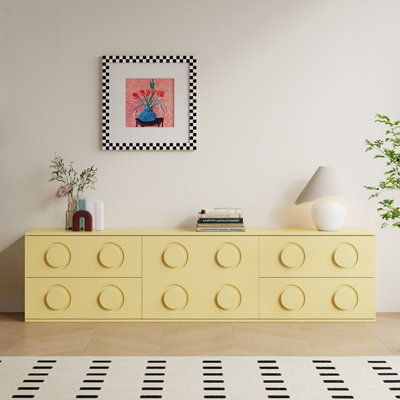 Modern and Simple Cream-style Designed TV Cabinet