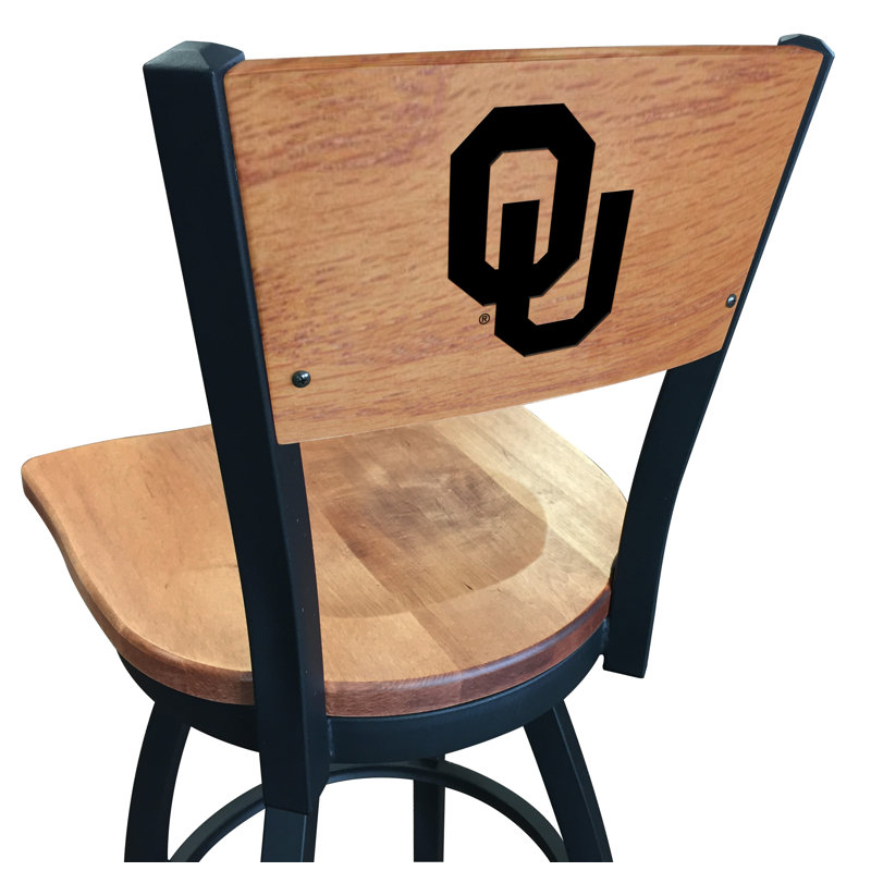 Tabouret tournant NCAA, Érable moyen, Oklahoma Sooners, Tabouret de comptoir (siège d'une hauteur de 25 p