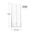 Bi - Fold Swing Pivot Shower Door With Finish Hardware, Heavy Duty Handle, Silent Switching And Easy To Install 30" W X 72" H 1/4"  6Mm  Tempered Glass, Corrosion Zinc Alloy Parts, Reversible For-124830250