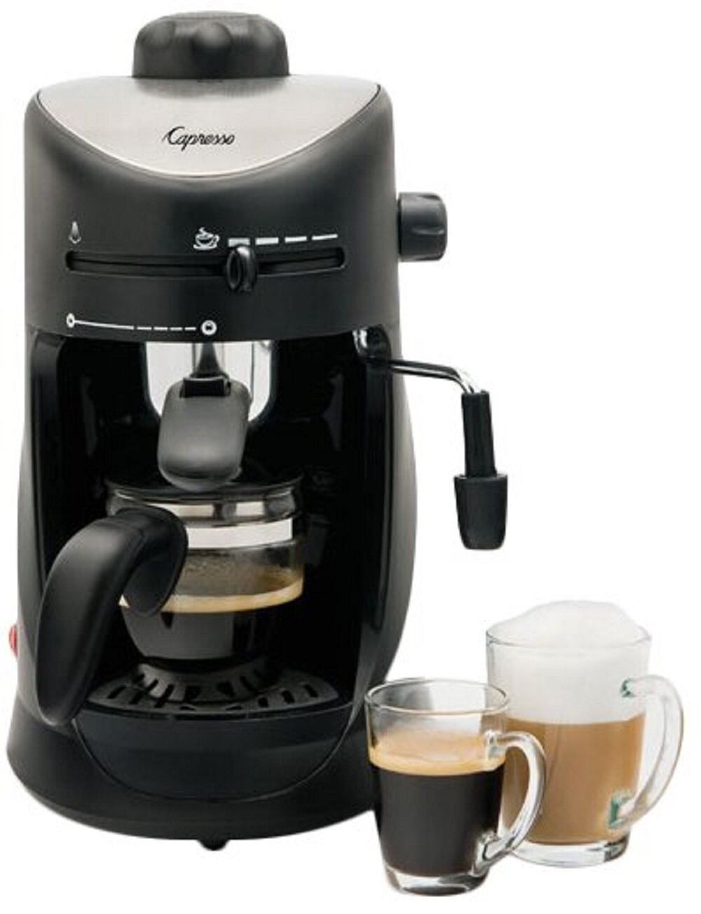 Mr. Coffee 4-Cup Steam Espresso and Cappuccino Maker Stainless
