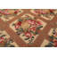 Tapis floral traditionnel en laine tissé à la main pêche clair 4 pi 6 po x 6 pi 10 po