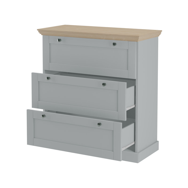 Aubrey 75cm W 3 - Drawer Chest of Drawers