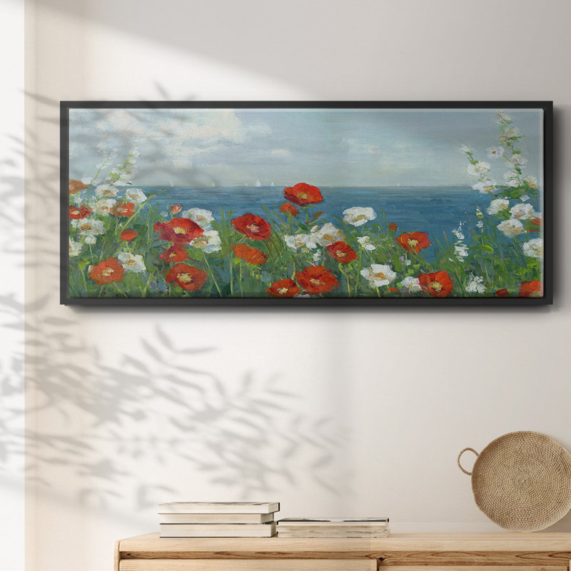 Through the Flowers- Framed Canvas, 24" H x 60" W