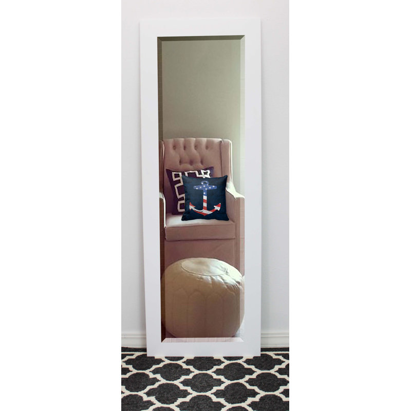 Eladia Flat Mirror, White