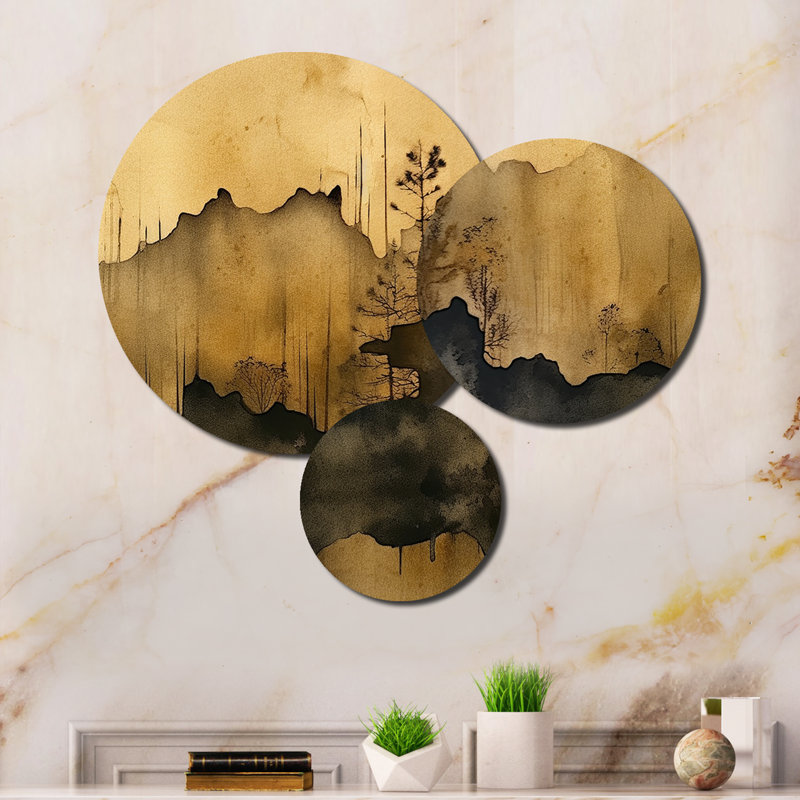 Abstract Wall Decor on Metal