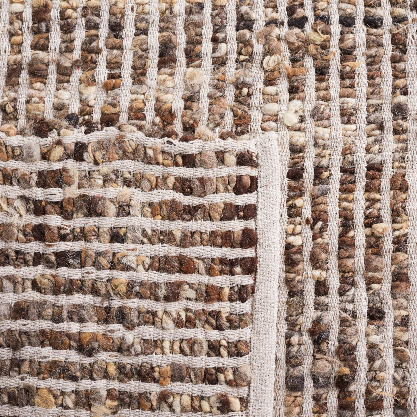 Murdock Ivory Taupe Jute Rug, Rectangle 3' x 5'
