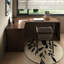 Bureau d'écriture rectangulaire en bois massif brun noisette-731841427-731841423