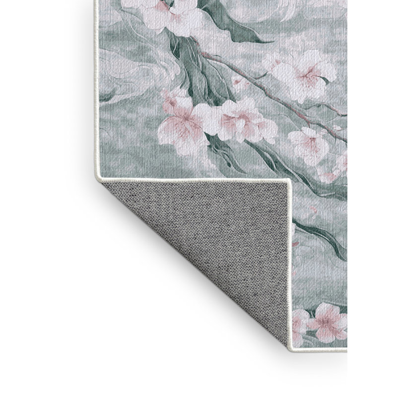 Machine Washable Area Rug, Round 3'