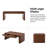 Jadida Enrique Modern  47.75"W Fluted Coffee Table With Storage-1217781182