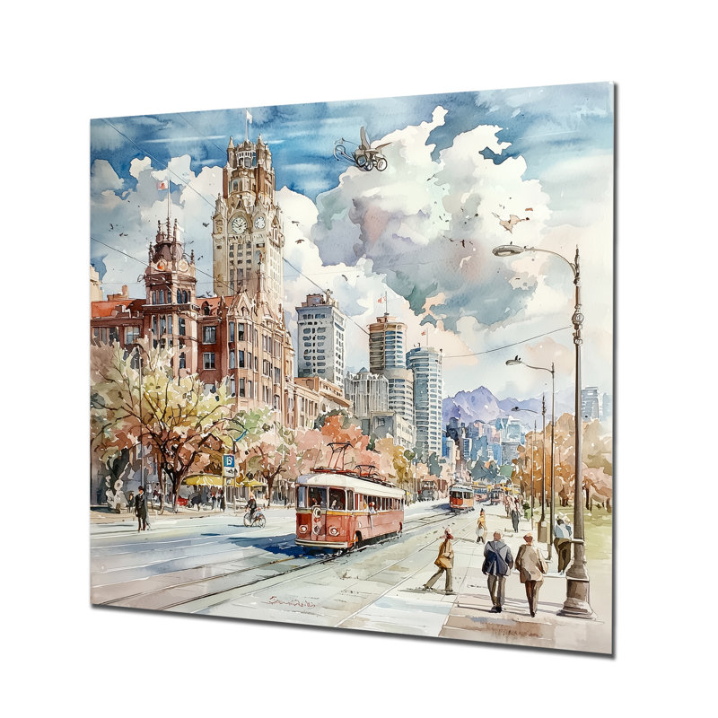 Canada Vancouver's Wisdom Landscape I - City Vancouver, reproduction d'art traditionnelle, H 36 po x l 36 po