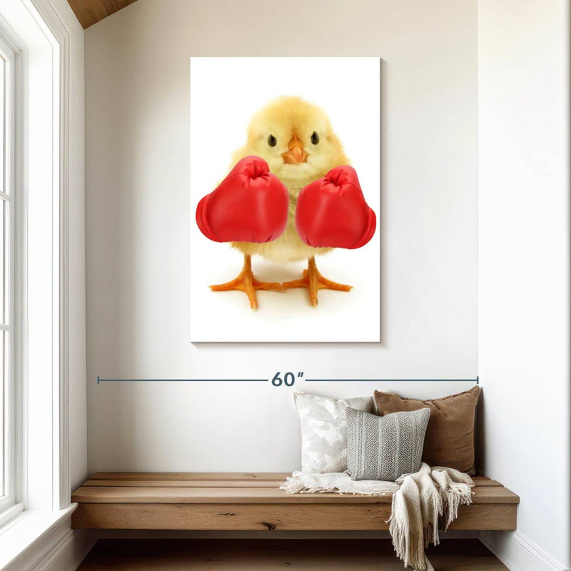Ketti Funny Boxer Chick, 45" H x 30" W