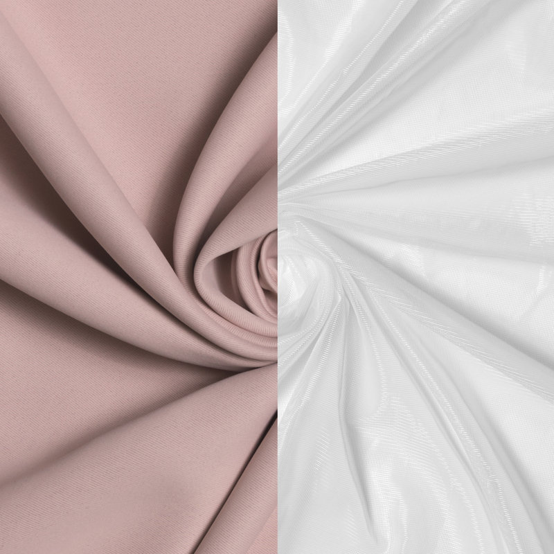 Salomon Blackout Curtain, 52" W x 84" L, Dusty Pink