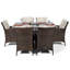 Karcher 6 - Person Wicker Patio Dining Set with Rectangular Table , Cushions Included-39926022