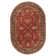 Buckhill Oriental Hand-Tufted Wool Area Rug in Brick Red/Navy/Mustard