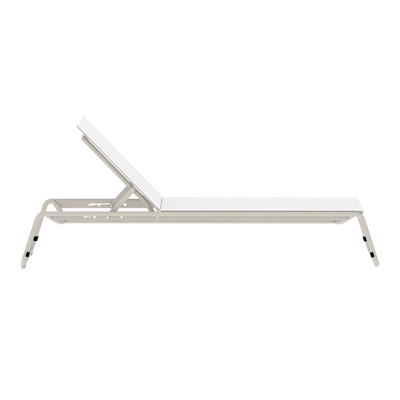 Corail Outdoor Chaise Lounge, Gray