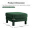 Repose-pieds rembourré en polyester, pour le salon-756436583