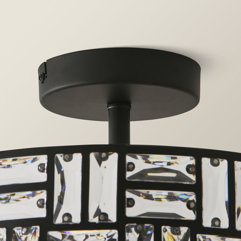 Adreona Flush Mount, Yes, Matte Black