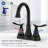 Precision Control Matte Black Metal Bathroom Faucet For Modern Homes