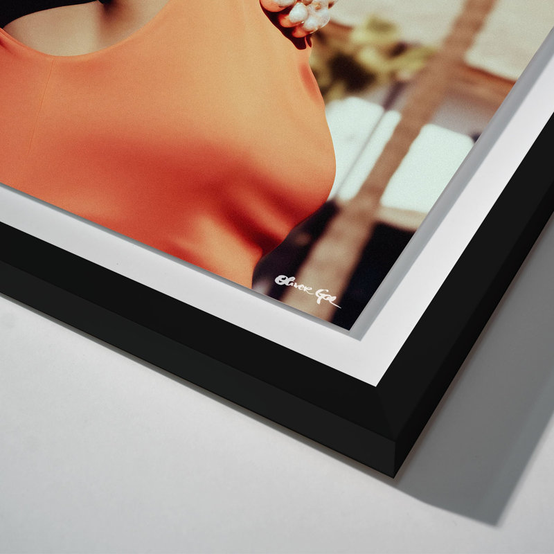 Elegant Palm Springs WomanShadowbox by Oliver Gal, 16.5" H x 11.5" W, Black