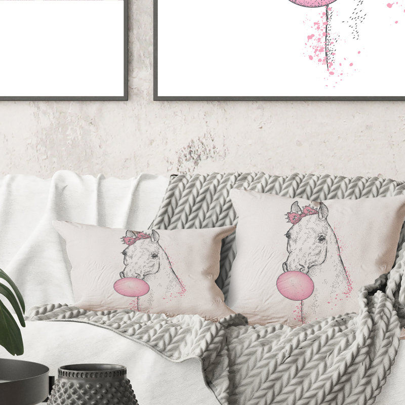 Coussin White Horse