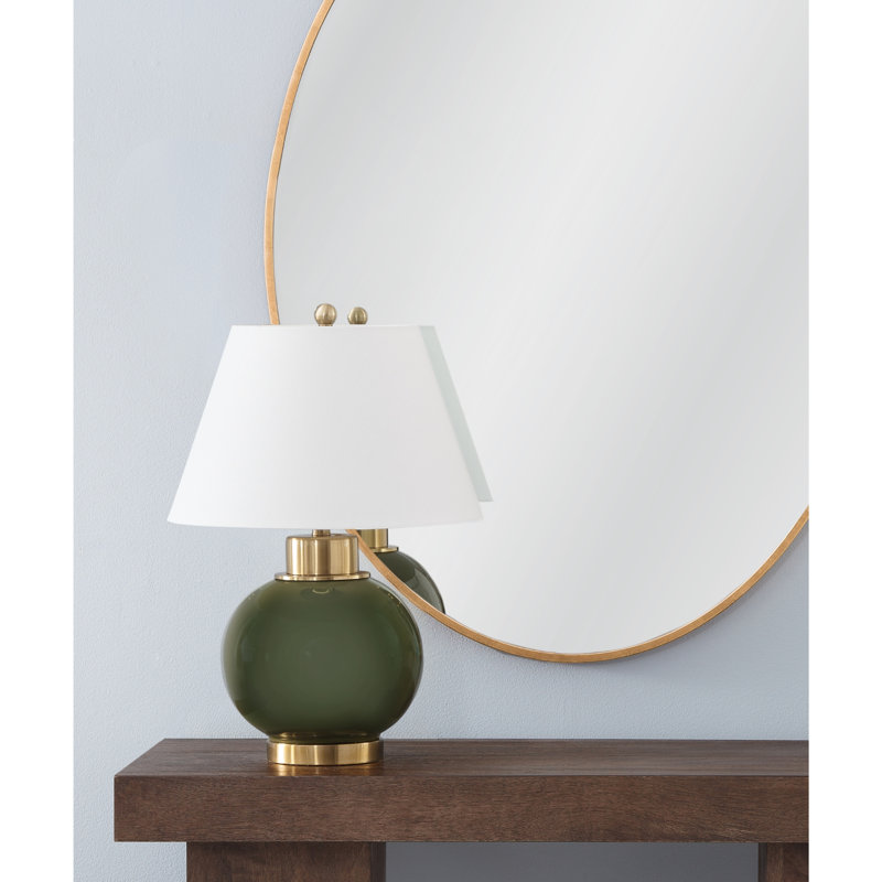 Everett 24" Green Ceramic Table Lamp