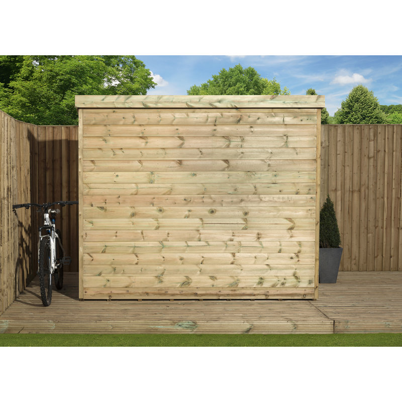 6 Ft. W x 8 Ft. D Shiplap Pent Wooden Shed