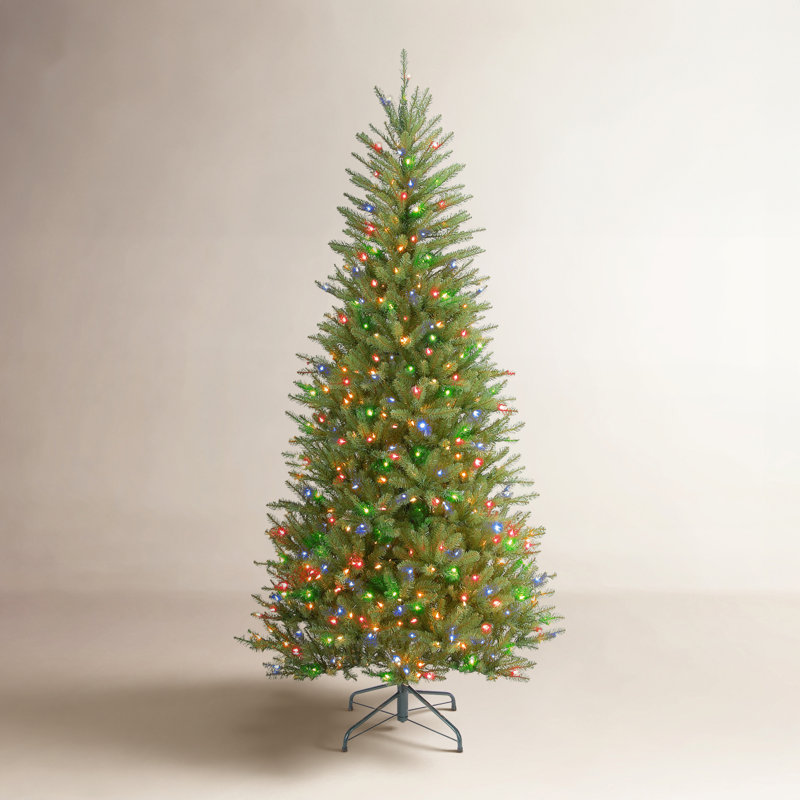 Pre-Lit Fir Christmas Tree, 7.5', Multicolored