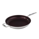 Meyer Confederation 32cm SS fry pan w/non-stick-Melbec Red