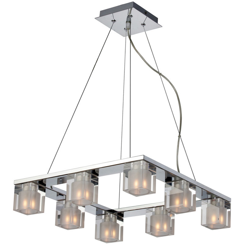 Patnaude 8 - Light Polished Chrome Kitchen Island Pendant