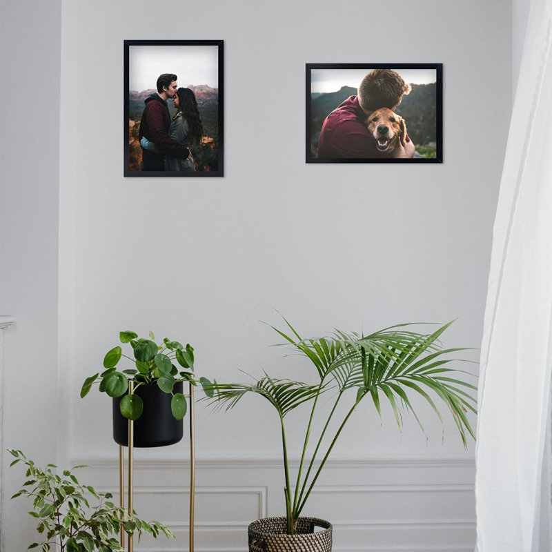 8x12 Black Picture Frames Set Of 6