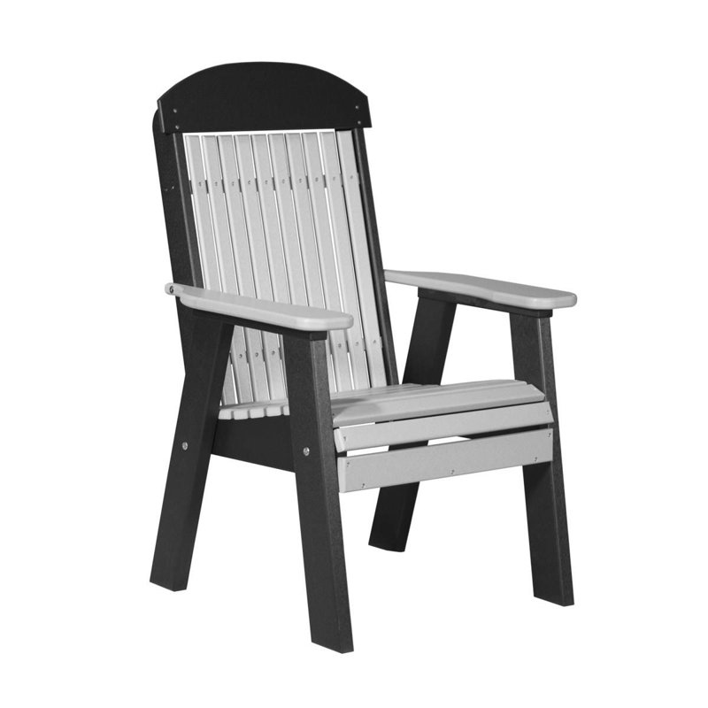 Banc de parc en plastique classic Solok, Gris tourterelle / noir