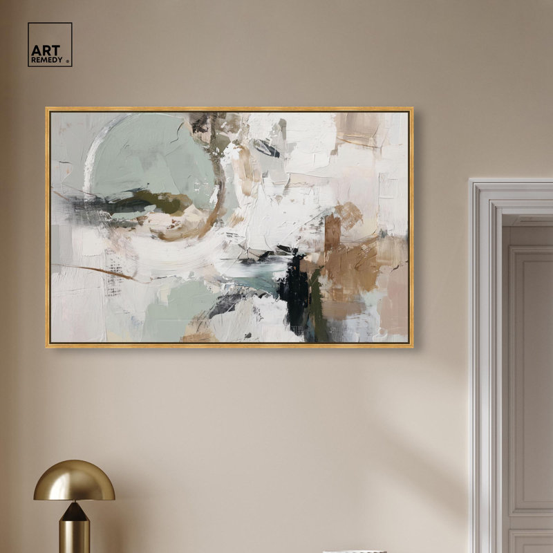 "Misty Forms III", reproduction d'art sur toile par Art Remedy, cadre doré, 45 x 30, H 31 po x l 46 po, Cadre doré